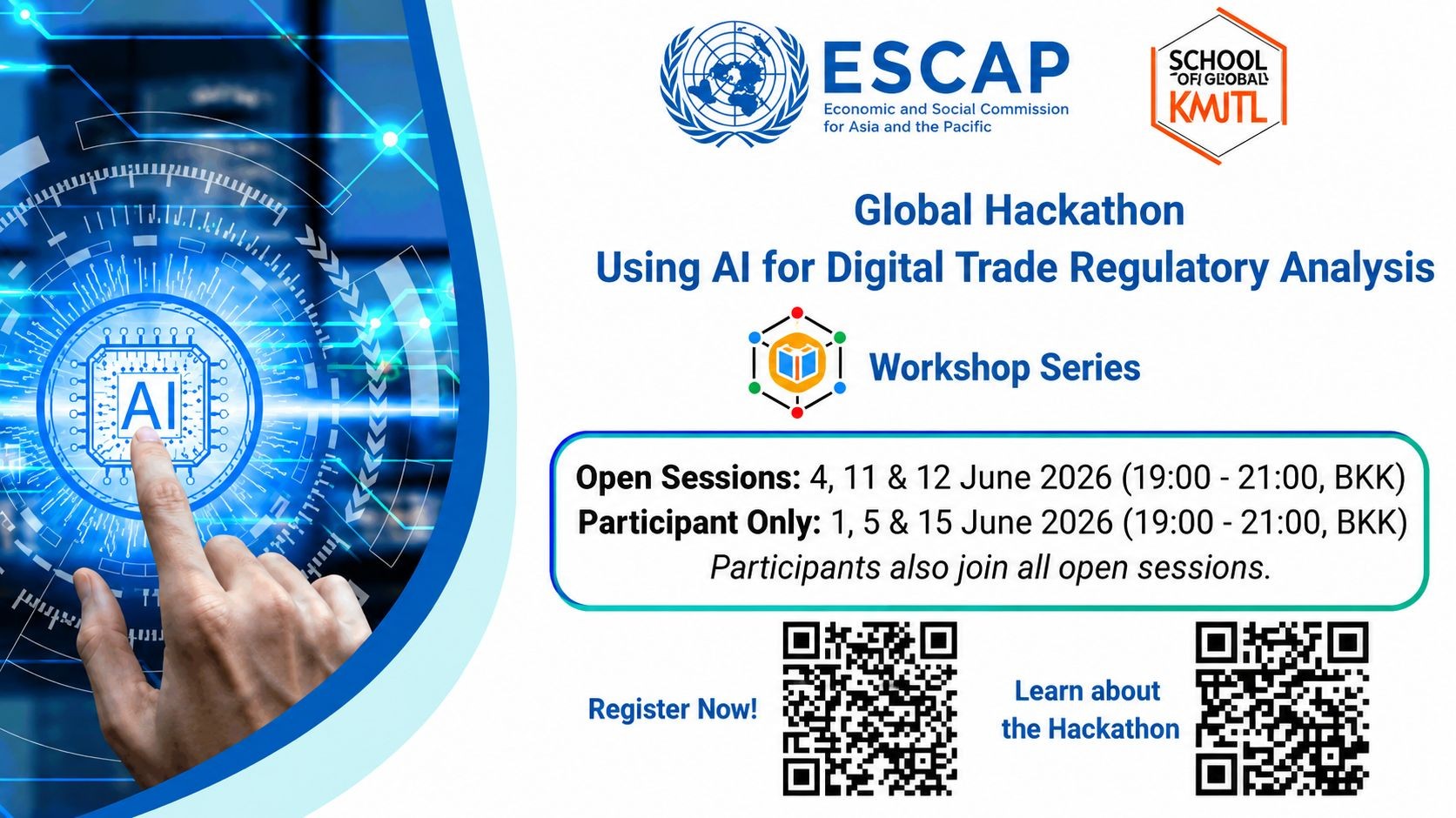 🛠️ Workshop Series — Global Hackathon on AI for Digital Trade